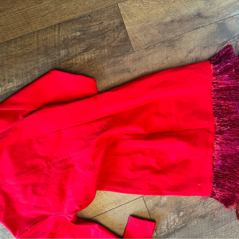 Tuckernuck hyacinth house red dress with fringe - Picture 4 of 8